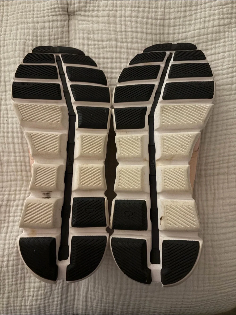 On Cloud X3 Women’s Training Sneakers in Rose Sand with Black Laces - SZ 9.5